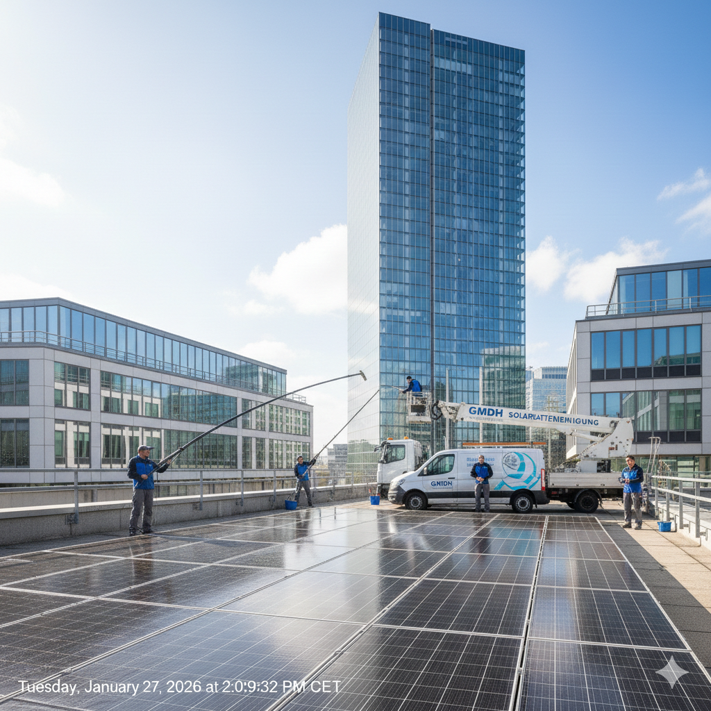 Solarplatten Reinigung